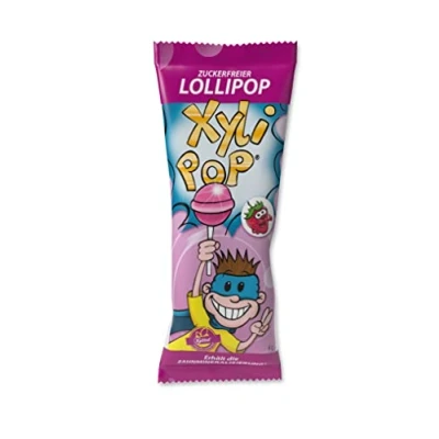 Abbildung von XyliPOP Lollipop Erdbeere Bonboniere 25 Lollipops à 6g
