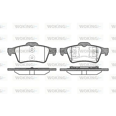 Abbildung von ROADHOUSE 2842.00 Bremsbelagsatz Hinterachse mit Klebefolie Zubehör, Feder FORD: Focus 2 Schrägheck, Kombi, C Max