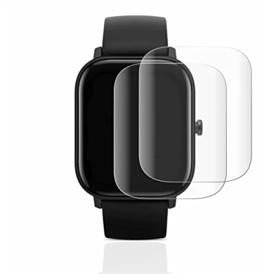 Abbildung von BROTECT 2 Stück Full Cover Schutzfolie für Huami Amazfit GTS Screen Displayschutz Folie [3D Curved, Anti Fingerprint, Kristall Klar]