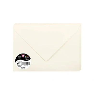 Abbildung von Clairefontaine 56040C Packung mit 20 Umschlägen Pollen, Format C5 16,2x22,9cm, 120g, Weiß, 1 Pack