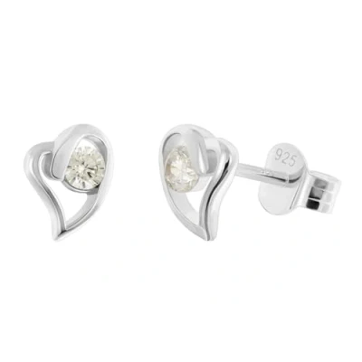 Abbildung von Acalee AC8866 01 Damen Ohrringe 925 Silber Ohrstecker Herz Mit Zirkonia