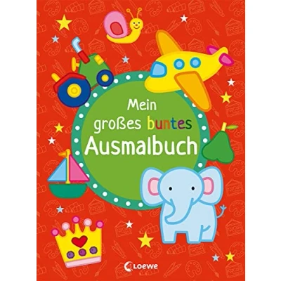 Abbildung von Mein großes buntes Ausmalbuch (Elefant): Malbuch mit Vorlagen und vielen Motiven zum Nachmalen für Kinder ab 2 Jahre