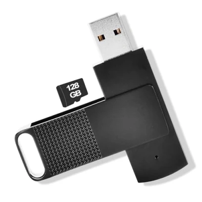 Abbildung von 128GB USB Diktiergerät Digital, 3072kbps Aufnahmegerät Voice Recorder mit Spracherkennung und One Touch Aufnahme, Audio Professionell für Vorträge Meeting Interview Vorlesung