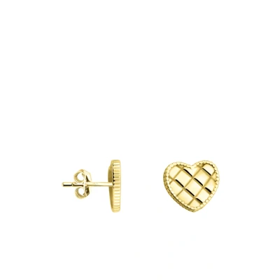 Abbildung von Sofia Milani Heart Ohrringe, Damen, Größe: One Size, Gold coloured