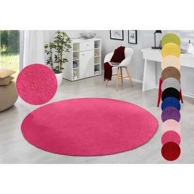 Abbildung von HANSE Home Teppich Fancy, rund, Höhe: 7 mm, Kurzflor, Weich, Einfarbig, Wohnzimmer, Schlafzimmer, Esszimmer