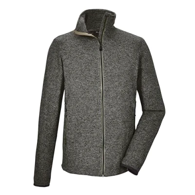 Abbildung von killtec Herren Kos 328 Mn Flx Jckt Strickfleecejacke Fleecejacke Mit Stehkragen, Grün/anthrazit, XL EU