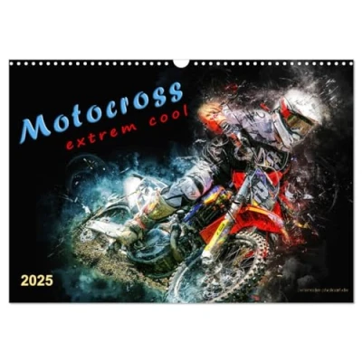 Abbildung von Motocross extrem cool (Wandkalender 2025 DIN A3 quer), CALVENDO Monatskalender