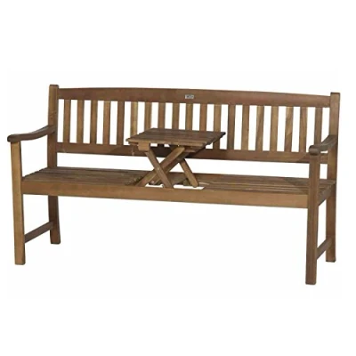 Abbildung von Siena Garden Gartenbank &quot;Florida&quot;, 2er Bank mit Tisch, Akazienholz, naturfarben