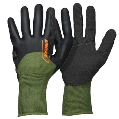 Abbildung von ROSTAING SARMENT Handschuhe Paar Schutzhandschuhe für das Beschneiden und Ziehen von Weinhölzern idealer Schutz bei kaltem feuchtem Wetter die Baumzucht Khaki