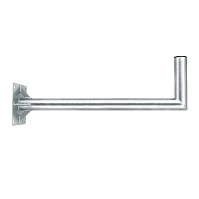 Abbildung von Premium X 80cm Wandhalter mit Verstrebung Stahl verzinkt Ø 60mm Winkel Wand Halterung für Satelliten Schüssel SAT Antenne