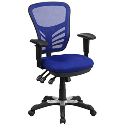 Abbildung von Flash Furniture Bürostuhl, Metall, Blau, 69 x 65 112 cm