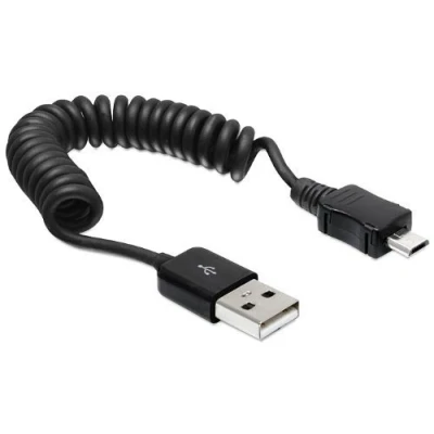 Abbildung von Delock Kabel USB 2.0 A Stecker &gt; micro B Spiralkabel