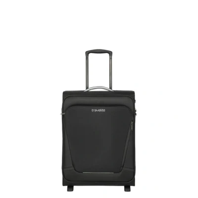 Abbildung von Travelite Handgepäck Koffer mit 2 Rollen für Condor + Ryanair, integriertes Zahlenschloss, Bordtrolley Jetpack: Kompakter Weichgepäck Trolley Aufsteckfunktion, 55x40x20 cm, 41 l, 2,2 kg