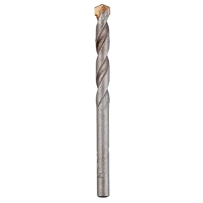 Abbildung von kwb Steinbetonbohrer Ø 10 mm mit robuster Hartmetall Platte, spanlos geformter Bohrerspirale, kugelgestrahlter Oberfläche und Rundschaft, entspricht ISO 5468