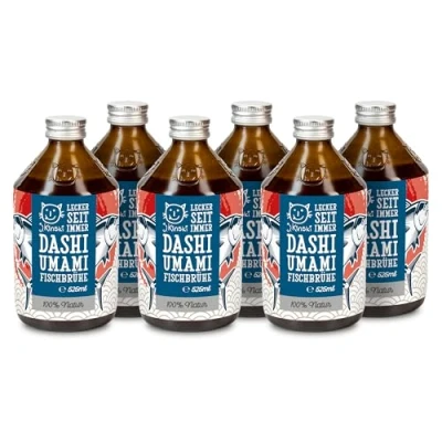 Abbildung von 6 x 525ml Dashi Fischbrühe Paleo &amp; Ketogene Diät Ohne Geschmacksverstärker Konservierungsstoffe