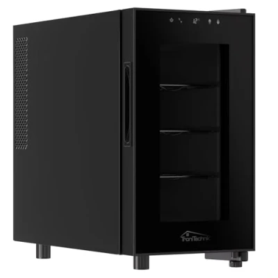 Abbildung von TroniTechnik® Weinkühlschrank Marseille, Getränkekühlschrank, Weinkühler, 23 Liter, 8 Flaschen
