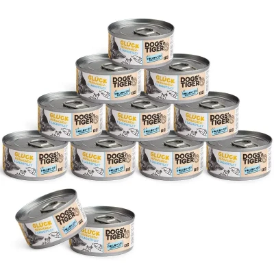 Abbildung von Adult, Premium Katzenfutter, Glück, Nassfutter, Getreidefrei, Huhn &amp; Lachs, 12x 70g