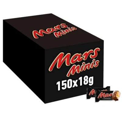 Abbildung von Mars Minis Schokoriegel Schokolade Großpackung Karamell 150 x 18g