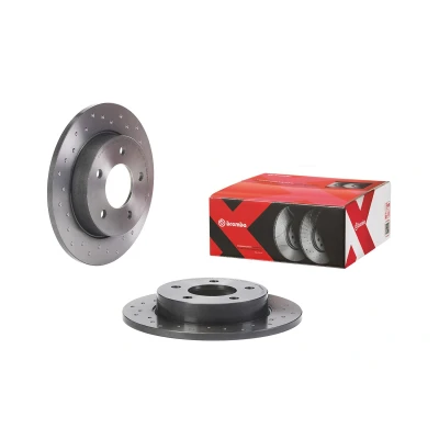 Abbildung von BREMBO 08.A029.1X Bremsscheibe 265 11 5 voll, gelocht beschichtet MAZDA: 3 Hatchback, 5, Limousine