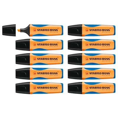 Abbildung von Textmarker STABILO BOSS SPLASH 10er Pack orange