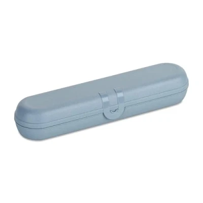 Abbildung von KOZIOL Einwegbesteck Set Besteck Etui Klikk nature flower blue, Kunststoff