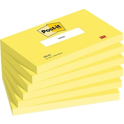 Abbildung von Post it Haftnotiz Notes 655 NY 127x76mm neonge 6x100 Blatt
