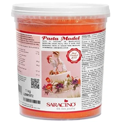 Abbildung von Saracino Fondant Model Orange Zum Modellieren 1 kg Glutenfrei Made In Italy