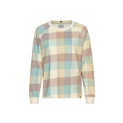 Abbildung von camel active MIT Karomuster Sweatshirt, Damen, Größe: Medium, Yellow