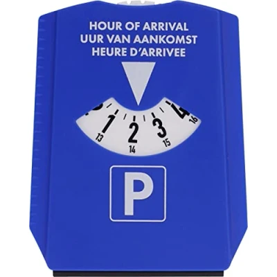 Abbildung von Niceey Parkscheibe, Blaue Parkkarte, Parkplatz in der blauen Zone, Parkuhr aus widerstandsfähigem Kunststoff, für Auto und Motorrad, Parkscheinautomat, Parkticket, Parkscheibenhalter