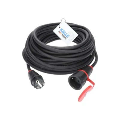 Abbildung von SCHUKO Gummiverlängerung 230V H07RN F 3G 2,5 mm² von KALLE DAS KABEL 15 Meter