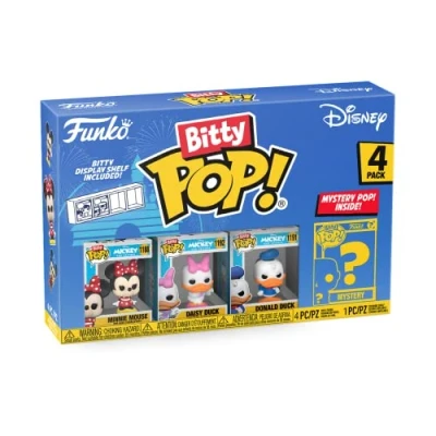 Abbildung von Funko Sammelfigur Bitty POP! Disney Mickey Minnie Pluto Goofy Comicfiguren Spielfiguren, großer Sammelspaß mit Überraschungsfigur