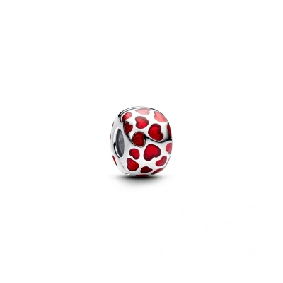 Abbildung von PANDORA Moments Rundes Clip Charm aus Sterling Silber, Kompatibel Armbänder, 793679C01