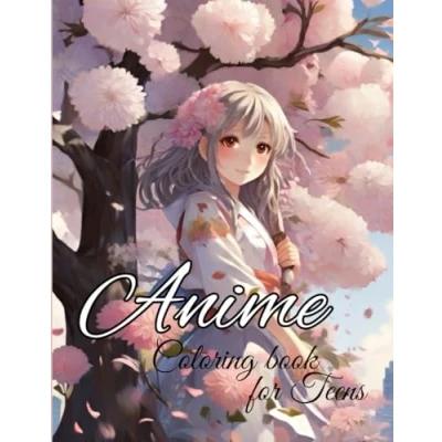 Abbildung von Anime coloring Book For Teens: Fun and Beautiful Japanese girls Pages Teens Adults