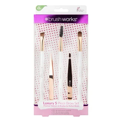 Abbildung von Brushworks HD Luxury Brow Set Rose Gold