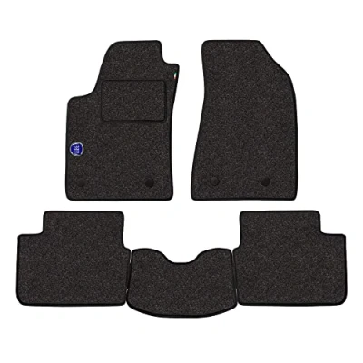 Abbildung von Fußmatten Set für BMW 3er E46 Cabrio Baujahr 1998 bis 2007 in Automobil Teppich,, Grau und Logo
