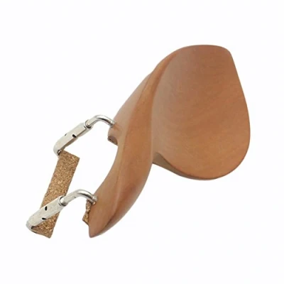 Abbildung von Violine Kinnhalter, Holz Kinnhalter Halterung mit Kork für 3/4 4/4