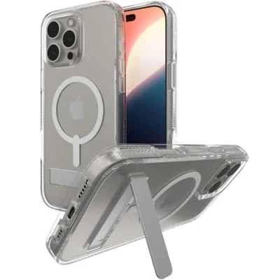 Abbildung von Apple iPhone 16 Pro Max Hülle MagSafe Kunststoff ZAGG Hard Case/Backcover Handyhülle Transparent Shockproof/Stoßfest