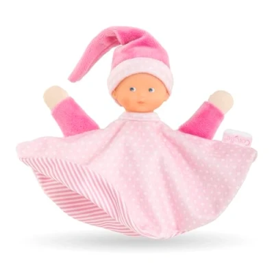 Abbildung von Corolle Mon Doudou Tidoudou Sternenträume, Schmusetuch im süßen Puppendesign, Vanilleduft, waschbar, Durchmesser 22 cm, 17 ab den ersten Lebensmonaten geeignet