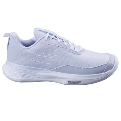 Abbildung von Babolat Tennisschuh für Sandplätze, Damen, Größe: 38.5, Xenon blue white Schuhe
