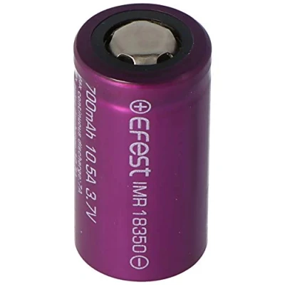Abbildung von Efest Purple IMR18350 700mAh 3,7V Li Ion Akku (Pluspol flach)