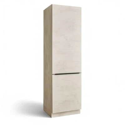 Abbildung von BASIC by Balculina Kühlumbauschrank &quot;Sanibel Küchenschrank, Küchenhochschrank BxHxT 60 x 210 58 cm&quot;, (1 St.), Breite 60cm, 2 Türen, Einlegeböden für Kühlschrank 88er oder 178er