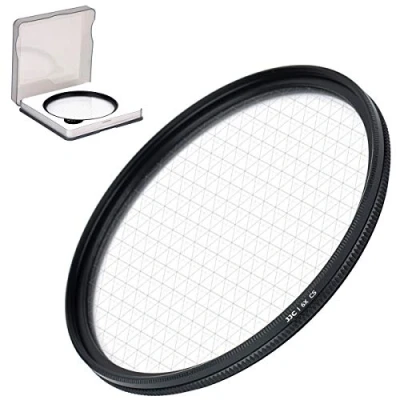 Abbildung von JJC 55 mm 6 Punkt Sternfilter mit Schutzhülle für Canon, Nikon, Pentax, Olympus, Sony, Panasonic, Fujifilm, DSLR Kamera, optisches Glas, Objektivfilter Rahmen aus Aluminiumlegierung