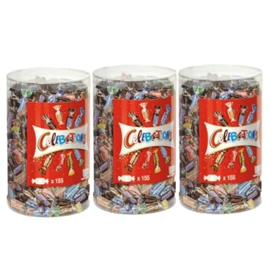 Abbildung von CELEBRATIONS 3x1,435kg Mini Schokoriegeln (Maltesers, Galaxy, Snickers &amp; mehr)