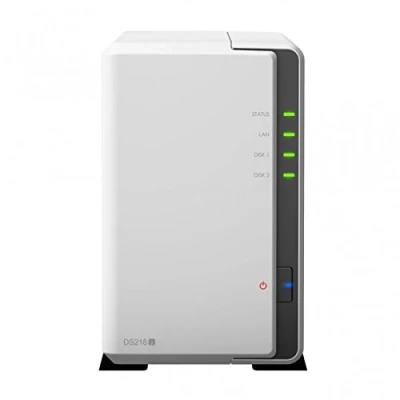 Abbildung von Synology DS218j 2 Bay 20TB Bundle mit 2X 10TB WD100EFAX
