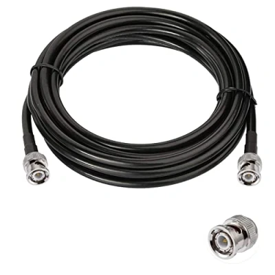 Abbildung von Vecys BNC Männlicher auf Kbel 50 Ohm RG58 HF Koaxial Pigtail Jumper Kabel 16.4ft/5m für Antennen Amateurfunk Handgerät