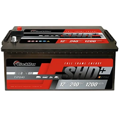 Abbildung von BlackMax LKW Batterie 240Ah anstatt 200Ah 220Ah 225Ah Traktor Landmaschinen Starterbatterie 12V 1200A/EN