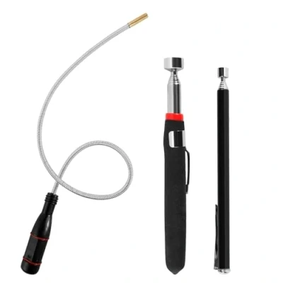 Abbildung von prota Flexibler Magnetheber Magnetstabgreifer 50cm, 3 Stück Magnet Teleskopstab Teleskop Magnetstab, Tragbares Biegbares Magnetgreifer zum Aufnehmen Kleinen Teilen Metallgegenstände 1.5LB 3LB 5LB