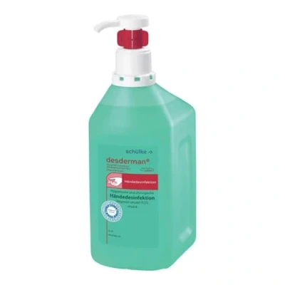 Abbildung von 5x 1000 ml Schülke Desderman Hyclick Händedesinfektionsmittel Desinfektionsmittel