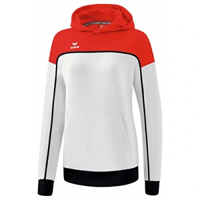 Abbildung von Erima Change BY Kapuzenpullover, Damen, Größe: 34, Weiss rot schwarz