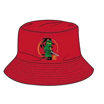 Abbildung von LEGO Ninjago Fischerhut Sonnenhut Mütze Hut (as3, Numeric, Numeric_54, rot)